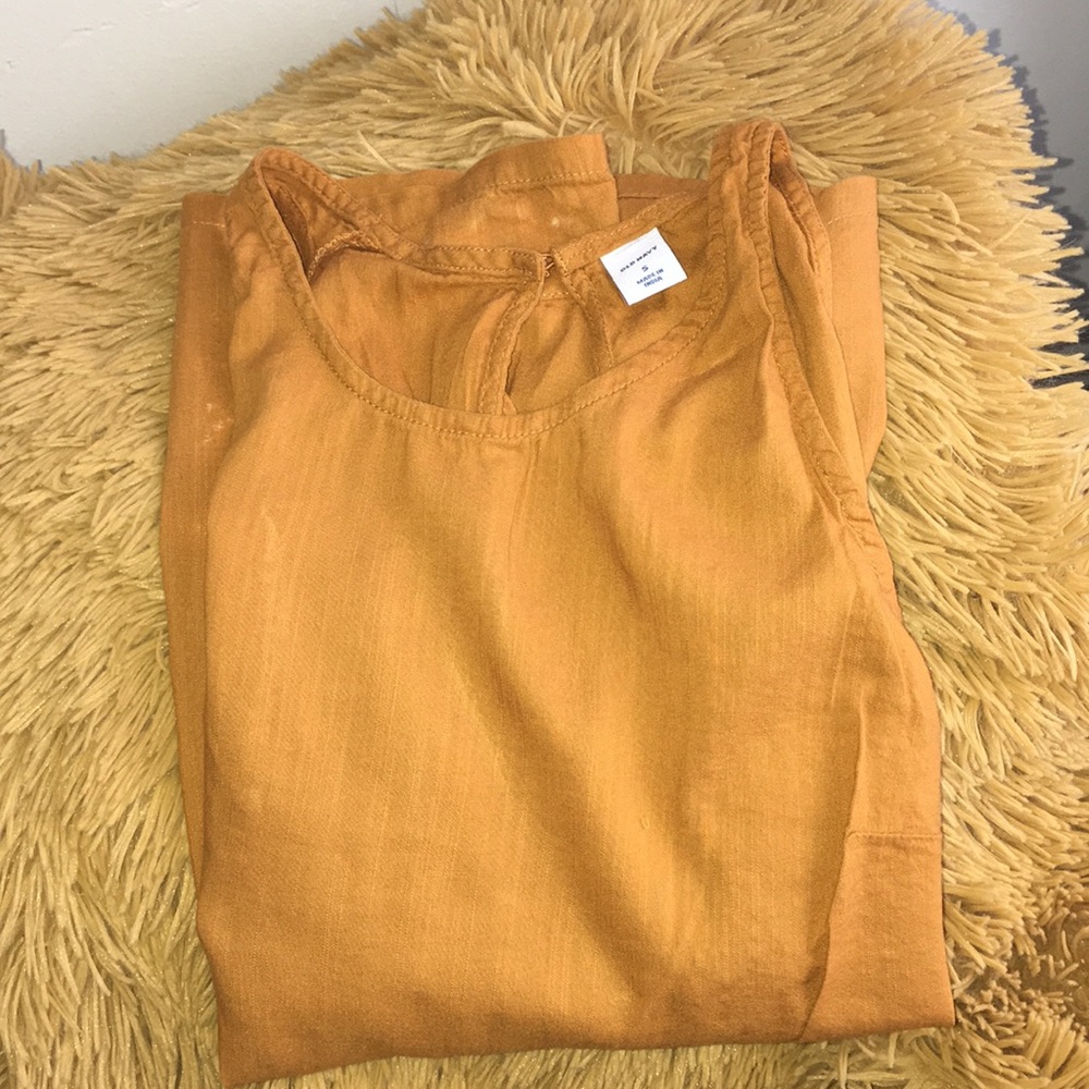 Gold Sleeveless Top